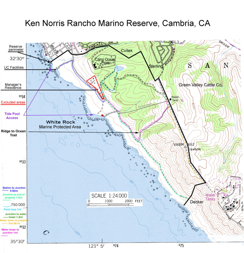 Rancho Marino map trails